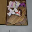 9 Pcs Empty Tomb Easter Scene and Christian Cross Decoration Wooden Easter Nativity Scene Set Cross Jesus Tomb Tray Set for Religious Home Office Tabletop Christian Gifts(Colorful)