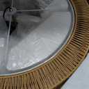 25.6" Rattan Chandelier for Dining Room, 6-Light Boho Pendant Hanging Light