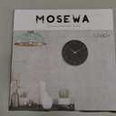 Mosewa 12 Inch Black Wall Clock Battery Operated Silent Non Ticking Modern Simple Minimalist Decorative for Kitchen Bedroom Home Office Bathroom Living Room