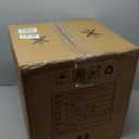 Worth Garden 2-Pack Plastic Urn Planters for Outdoor Plants, 22'' Black Tall Round Classic Resin Traditional Flower Pots - 15 in. Dia. Large Imitation Stone Decorative Pot Patio Deck Front Porch