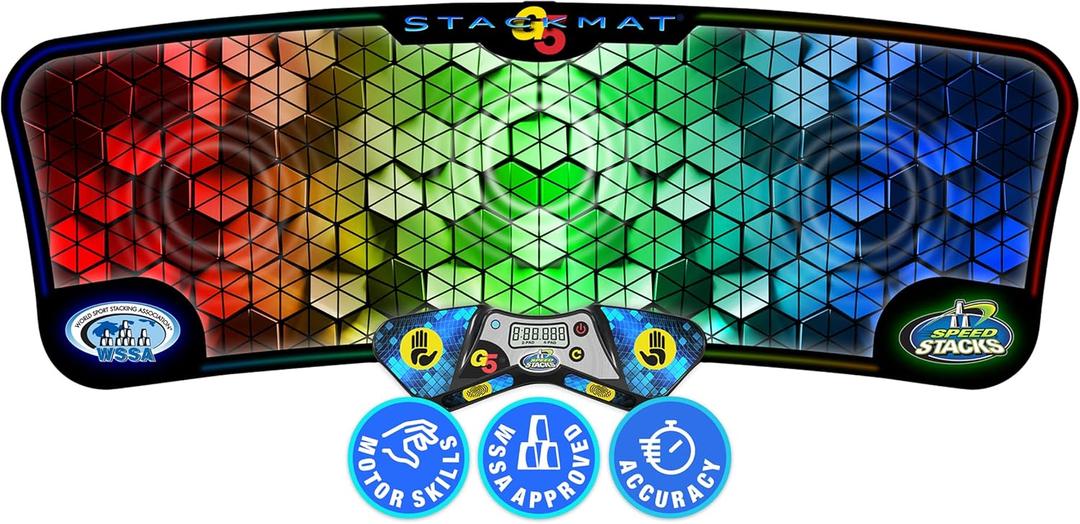 Speed Stacks | G5 Stackmat (Timer and Mat) | Accuracy to 0.001 Seconds, Batteries Included | Endorsed by Sport Stacking and Cubing associations