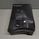 Knife Set with Sharpener  15 pcs High Carbon Stainless Steel Knives Block Set, Stainless Steel Knife Set, Built-in Sharpener Kitchen Knife set, With Anti slip and Ergonomic Handles (Black)