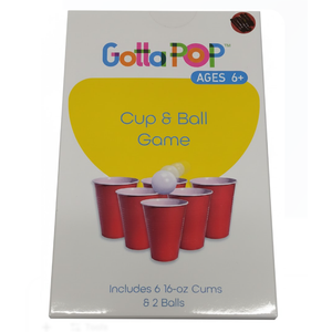 CUPS AND BALL GAME RED