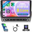8-Core 4G+64G Car Radio for Chevrolet Camaro 2008-2015, Rimoody Android 13 Car Stereo Carplay Android Auto 9 Inch Touchscreen GPS 4G-WiFi Bluetooth FM DSP-36 Mirror Link 59-UI Themes AHD Backup Camera