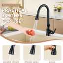 Angle Simple Kitchen Sink Sprayer, G 1/2 or 13/16 Inch Male Thread Connector, Tested to NSF/ANSI/CAN 61 & 372, Faucet Head Replacement, Stream Spray and Pause Mode, Matte Black