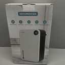 Dehumidifier, Dehumidifiers for Home (1000 sq.ft), 98 OZ Dehumidifier for Basement Bathroom Bedroom, Auto Shut Off Dehumidifiers, Timer Setting, Digital Display, Drain Hose, 7 Colors Light, Black