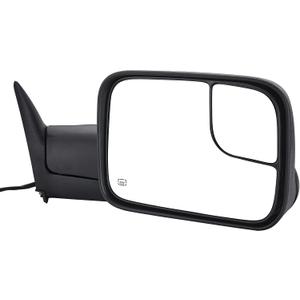 Towing Mirror Replacement Fit for 1998 1999 2000 2001 DodgeRam 1500,Ram 2500 Ram 3500.Pickup Truck Power Heated Manual folding Side View Mirror Passenger Side