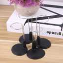 2 x NUOBESTY Doll Stands Display Holder Doll Bracket Support Bear Stand for Home Black 15cm 4pcs