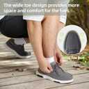 OrthoComfoot Men's Orthopedic Walking Shoes with Arch Support: Comfortable Casual Plantar Fasciitis Shoes for Flat Feet, Adjustable Cushion Orthotic Fashion Sneakers for Foot and Heel Pain (10.5, W2-grey)