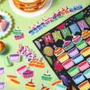 Pasimy Happy Birthday Pocket Chart Classroom Reusable Birthday Calendar Wall Hanging Chart with 144 Dry Erase Cards and 3 Hooks for School Classroom Bulletin Board Decor