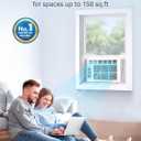 Midea 5,000 BTU Window Air Conditioner, Cools up to 150 Sq. Ft. with Easy-to-Use Reusable Filter, Remote, Perfect AC for Bedroom, Living Room, Home Office, Electronic Control