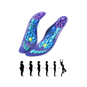 Orthopedic Acupressure Insoles for Men & Women, Reflexology Massage Foot Insoles for Pain Relief, Comfortable Support for Daily Use (Blue, L(Men 8-12/Women 9-13))