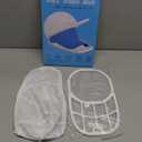 Eiito Hat Washer Cage, Hat Washer for Baseball Caps for Washing Machine or Dishwasher, Ball Cap Washers Frame for Flat and Curved Hats, Hats cage, Fit for Adult and Kid's, 1 Pack White