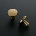 Ravinte 3 Pack Single Hole Kitchen Round Cabinet Knobs Champagne Bronze Cabinet Pulls Drawer Knobs Cabinet Hardware Kitchen pulls