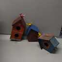 Multi-Bird Houses for Outside with Pole, Durable Colorful Birdhouse on Stake, Easy Clear, Metal Bird Houses for Outside