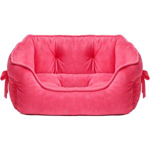 pawstrip Cute Princess Dog Bed Pink Puppy Bed for Small Dogs Breathable Cat Couch Bowknot Pet Cushion Comfortable Kitten Nest Girl Doggy Sofa, Waterproof Bottom (Fuchsia) (Medium) pawstrip Cute Princess Dog Bed Pink Puppy Bed for Small Dogs Breathable Cat Couch Bowknot Pet Cushion Comfortable Kitten Nest Girl Doggy Sofa, Waterproof Bottom (Fuchsia) (Medium)