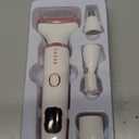 Electric Razor for Women Men with LED Display,4 in 1 Ladies Wet & Dry Body Razors and Facial Hair Remover, Rechargeable Hair Removal Kit for Nose Face Body Leg Bikini Arm Hair (White)