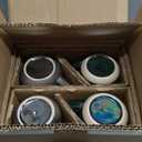 Elanze Designs Glossy Reactive Glaze Large 17 Fluid Ounce Everyday Kitchen Food Grade Ceramic Stoneware Coffee Mug Cup with Comfort Curved Handles, Set of 4, Emerald Green