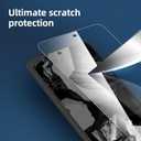 4 x NEW'C 3 Pack Designed for Google Pixel 8A Screen Protector Tempered Glass,Case Friendly Scratch-proof, Bubble Free, Ultra Resistant (Transparent)