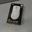 Glorious Gaming Model D 2 PRO 4K/8K White Wireless Gaming Mouse - 2.4GHz, 1ms delay, 4K/8K Polling, 100M clicks, 62g Superlight, Long Battery, 26K DPI BAMF 2.0 Sensor, Ergonomic, 6 Buttons