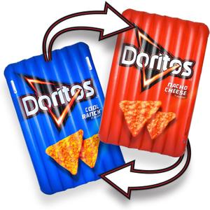 DoritosÂ® Pool Float with Handles, Double Sided Prints, 5.8ft Tall