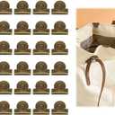 24 Pairs Seamless Magnetic Snaps for Purses and Totes, Ideal for Bags Clothing Sewing and Craft Projects, Metal Closures in Gold Silver Gunmetal Copper (Copper)