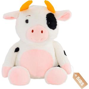 JOD 27 inch 5 lbs Cow Weighted Stuffed Animals, Large Weighted Plush Toy  Cute Cow Plush Pillow, Soft Kawaii Weighted Plushie Gift for Kids & Adult (68CM)