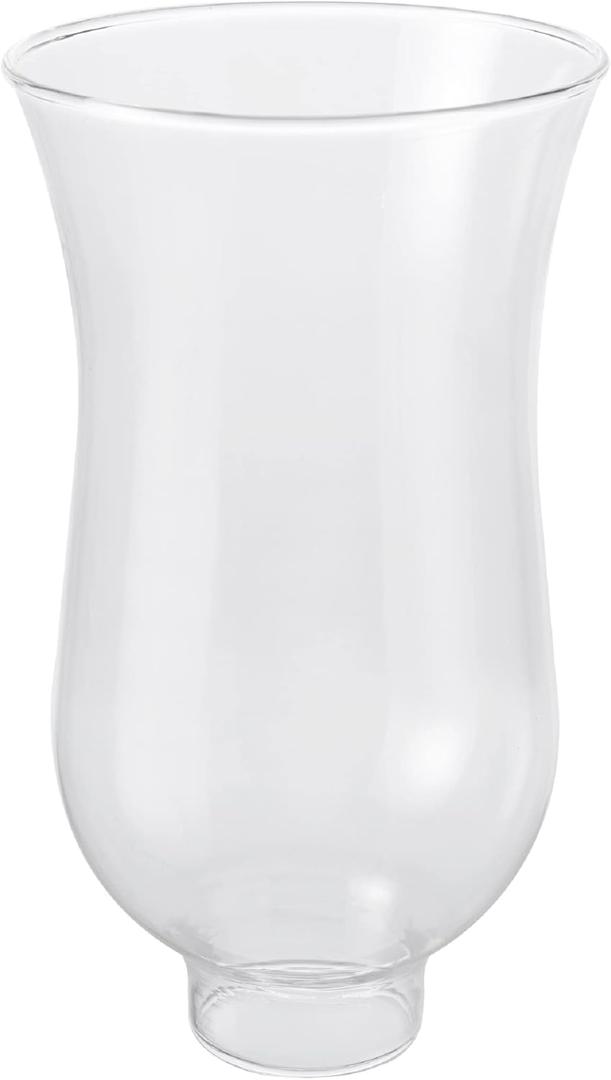 Aspen Creative Clear 23066-01 Flare Shaped Transitional Style Replacement Glass Shade, 1-1/2" Fitter Size, 6-3/4" high x 3-3/4" Diameter