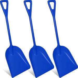 Frienda 3 Pcs 43 Inch Large Snow Shovel Plastic Scoop Shovel, Blue