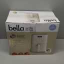 bella 4Qt Slim Air Fryer, Fits-anywhere Kitchenware, EverGood Ceramic Nonstick Coating, Adjustable Temperature, 6 Preset Cooking Options, 60 Min Auto Shutoff w Audible Tone, 3.3lb Capacity, Oatmilk