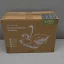 APSMILE Organic Feather Down Pillows Set of 2, King Size Bed Pillows for Sleeping with 100% Cotton Cover, 3-Chamber Hybrid Feather Down Core Pillow Surrounded by Polyester, 20x36 Inches (White)