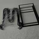 MUDEELA Pots and Pans Organizer Rack under Cabinet 14.55in Height, 8-Tiers Adjustable Pot Rack with 3 DIY Methods, Pot Lid Organizer inside Cabinet for Kitchen Pantry Organization and Storage (LightDuty-15"H-Black)