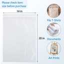 100 PCS 14"×20" Large Zip Seal Lock Bags 2 Gallon Clothing Poly Bag 2 Mil | Waterproof, Dust-Resistant, Reclosable Bags For Clothing, Crafts, Storage, Packing, Shipping, Travel, And Moving