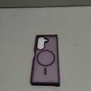 Magnetic Case for Samsung Galaxy Z fold 7 Case, Slim Translucent Matte Phone Cover with Shockproof TPU Frame & Scratch-Resistant PC Back, Strong Magnetic Ring, Purple