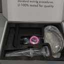 Homevacious Black Bathroom Faucet Waterfall Single Hole Bathroom Faucet with Pop Up Drain Assembly and Deck Plate Modern Single Handle Vanity Faucets Basin Lavatory RV Mixer Tap Commercial