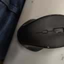 Mouse for MacBook Wireless Bluetooth Mouse Laptop MacBook Air Mac Pro Rechargeable Silent PC iPad Optical Mouse with Jiggler Dual Mode Switch Bluetooth 5.2/3.0 and 2.4GHz USB Type-C Receiver Black