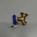 HYDRO MASTER Brass Garden Valve 1/2" FNPT x 3/4" MNH Fit Most Garden Hoses