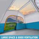 HIKERGARDEN 6-8 Person Camping Tent - Portable Family Cabin Tent for Camp, Windproof Fabric Camp Tent Outdoor for Hiking, Backpacking, Traveling