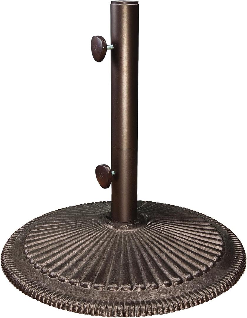 Treasure Garden 50 LB Classic Market Umbrella Base (Bronze Finish)