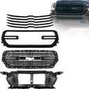 Grille Set 8pcs Compatible with Dodge Ram 1500 2019 2020 2021 2022