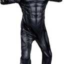 MARVEL Boys Deluxe Black Panther Costume, Kids Superhero Halloween Costume, Child - Officially Licensed (Black), L (12-14)