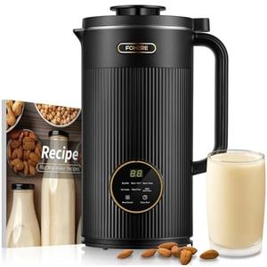 FOHERE Nut Milk Maker Machine, 6 in 1 35oz Soy Milk Maker for Homemade Almond, Oat, Soy, Baby Food, Plant-Based Milk and Dairy Free Beverages, with 12H Timer/Self-Clean/Keep Warm/Boil Water