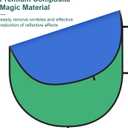 Kate 5x6.5ft(1.5x2m) Collapsible Backdrop Self Tape Blue Green Twist Flex Folding Pop up Backgrounds for Photoshoot, Headshots Photo, Video Calls