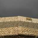 13x13 Storage Cube Bins, Wicker Storage Basket for Cube Shelf, Natural Foldable Cube Storage Bin, Cube Storage Baskets, Large Woven Baskets, Square Wicker Baskets for Organizing Set of 4