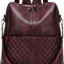 sqlp Daily Use Backpack Purse for Women Vegan Leather Travel Back Pack Fashion Multipurpose Design Shoulder Bags Handbag