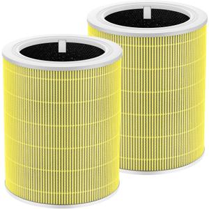 Core 600s Pet Replacement Filter Compatible with LEVOIT Core 600S Air Purifier, 3-in-1 Filtration Filter and Activated Carbon 600s Filters, Core 600S-P, Core 600S-RF-PA, 2 Pack