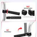 Benlari Highway Footpegs CNC Motorcycle Foot Pegs Stainless Steel 1in 1-1/4in 25mm 32mm Fit for Harley Davidson Street Guide for BMW for Honda for Suzuki for Kawasaki Engine Guards Crash Bars Black