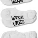 Vans Unisex Classic No Show Socks (3-Pack) - Extra Low Cut, Soft & Stretchy, Everyday Sock for Men's & Women's Low-Top Shoes, White, 6.5-9