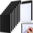 MotiMind 10 Pack 8.5" x 11" Top Spiral Notebook with 3 Hole Punched White Legal Pads College Ruled Notepad 50 Sheets Hard Cardboard Paper Wirebound Notepad for Office School Business