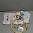 Yinder 5 Sets Embroidery Cross Stitch Kits for Beginners with Butterfly Flower Patterns and Instructions Bead for Starter DIY Adult Kids Butterfly Pattern Embroidery Set with Cloth Needles Threads